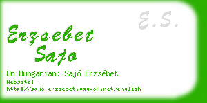 erzsebet sajo business card