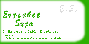 erzsebet sajo business card